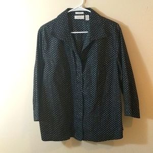 3/$23 Chico's Dotted Blouse